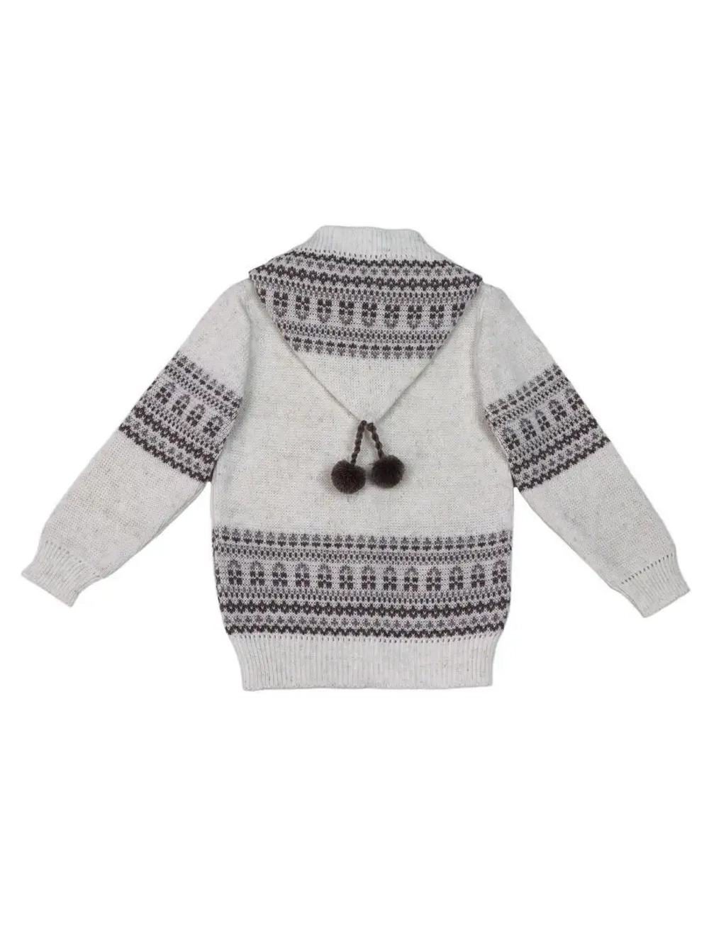 Кофта вязаная на молнии с капюшоном