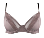 Элегантный тончайший бюстгальтер с чашками на косточках (Размер: 30FF) (Цвет: фиолетовый)