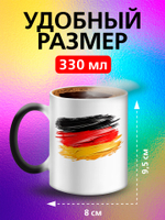 Кружка хамелеон с флагом "Чехия"