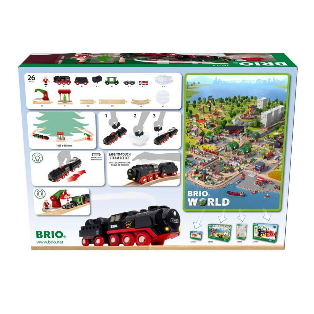 BRIO 36014 «Рождественский набор с паровозом на батарейках, 26 деталей» 36014 — фото 12