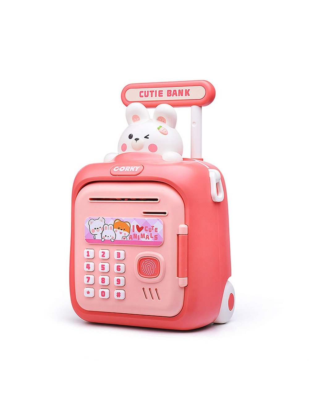 Игрушка Копилка Чемодан с рисунком зайчика (33825)