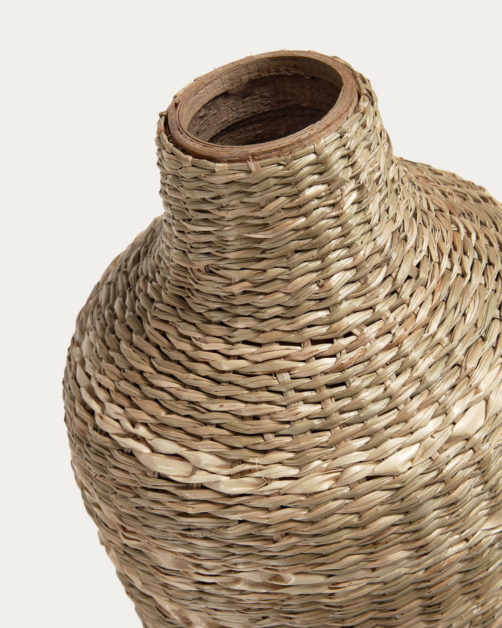 Umma Большая бамбуковая ваза из натуральных волокон в натуральной отделке