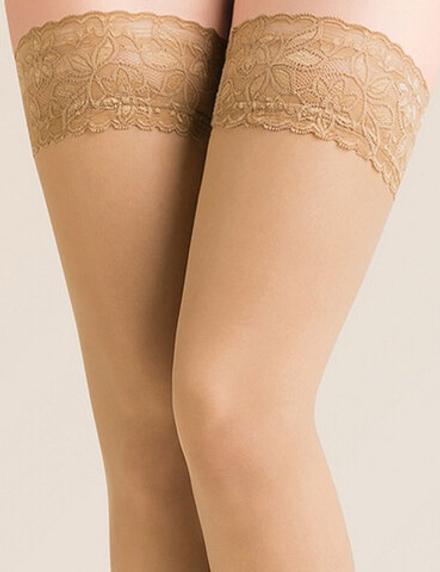 164 Gabriella Calze Lycra Plus, 5/6, bianco