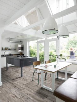 Линолеум бытовой IDEAL Ultra Cracked Oak 5_671M, 3,5 метра (резка)