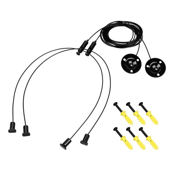 Подвес LINE-6070 2x2m Set BLACK (Pad 9x2mm) Arlight 056257