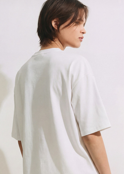 Футболка ассиметрия, пломбир