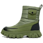 FAIRWHALE Short Mid Calf Snow Boots Men"s