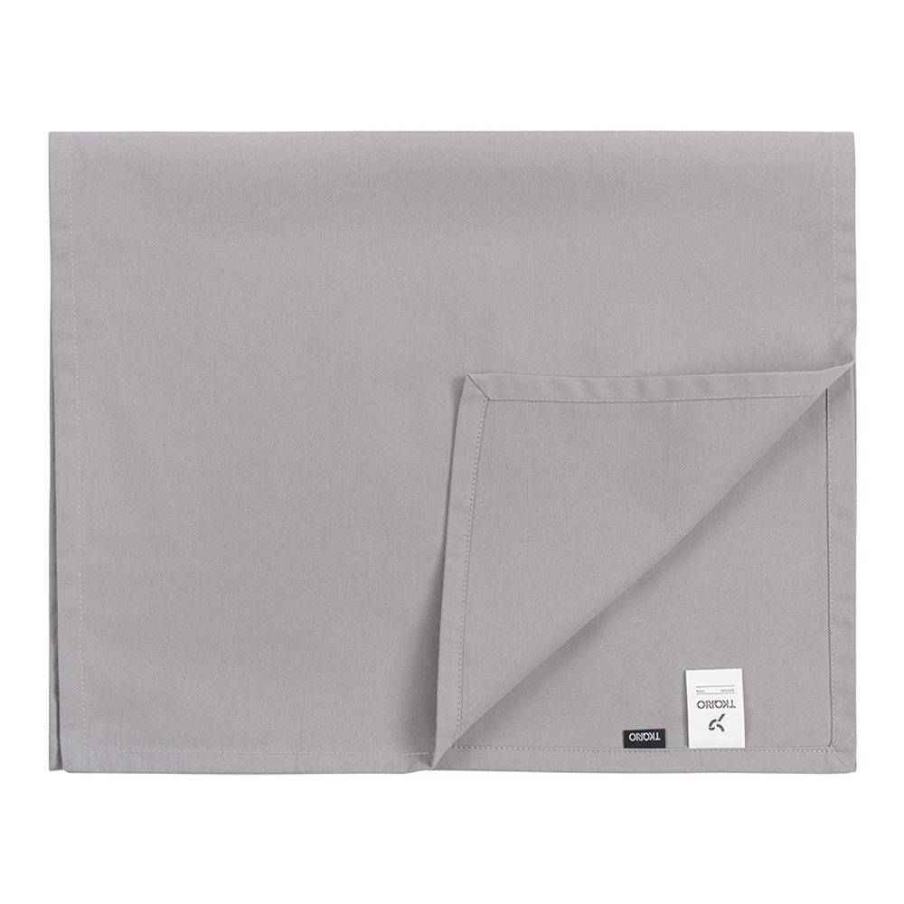 Дорожка на стол из хлопка серого цвета из коллекции essential, 45х150 см