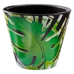 Кашпо для цветов пластиковое 3л d-19 см «Классика» Монстера