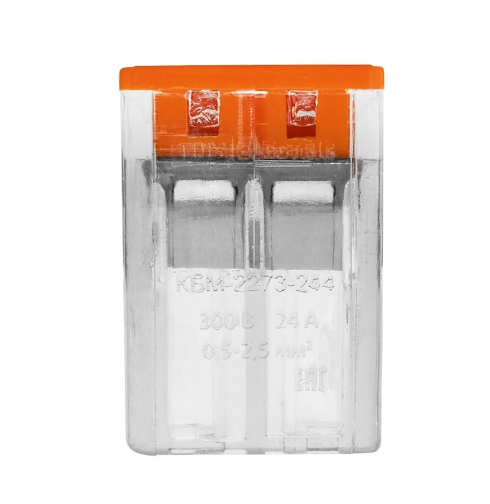 Клемма 2273-244 с пастой, 4 провода 1,0-2,5 мм2 (5 шт.) TDM 170191