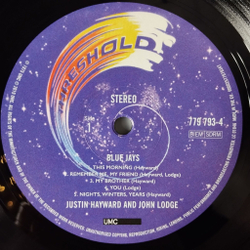 Винтажная виниловая пластинка LP Justin Hayward John Lodge Blue Jays (EU 2019)