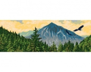 "Горный пейзаж"-9010 W канва с рисунком