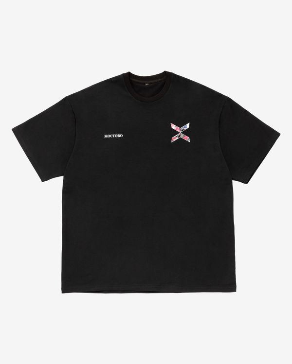 Футболка ФК10 Жостово черная - фото 1