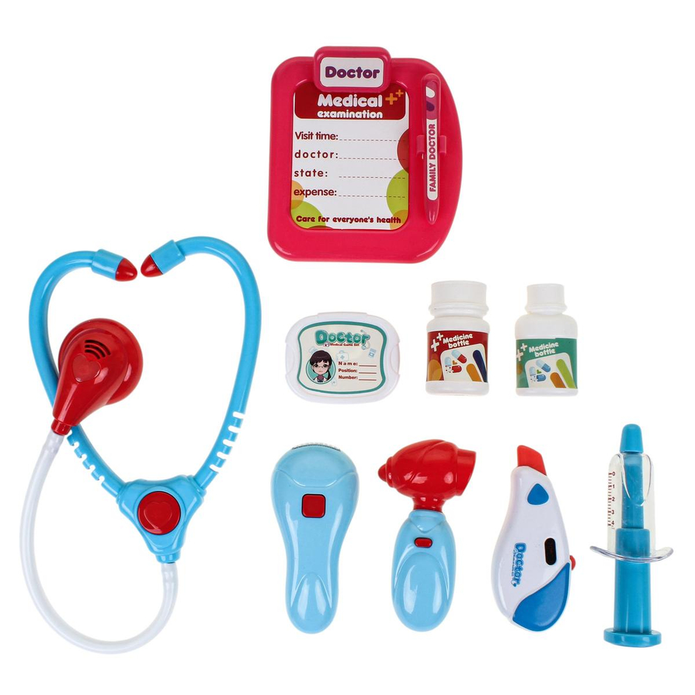 Набор Доктора, 12 предм. свет/звук, коробка BX67-3