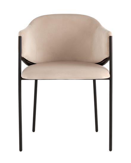 Стул Sid велюр молочный