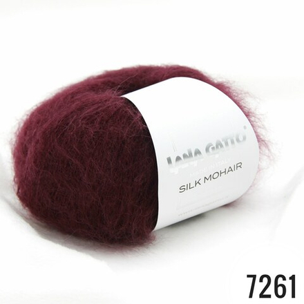 Silk mohair  (7261/Бургунд)