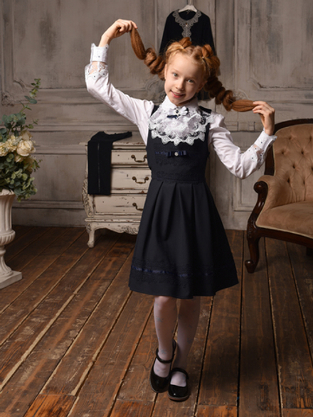 39060, Сарафан. синий, р.122-56 - р.158-84 д/дев.