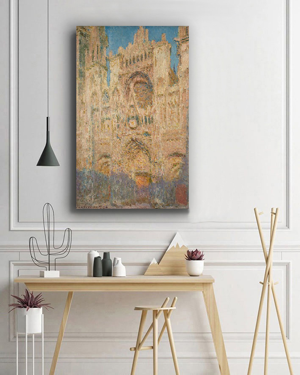 "Руанский собор вечером", Моне, Клод, картина (репродукция)