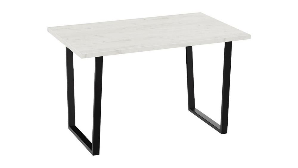 Стол кухонный обеденный Даллас, 130х80х75 см, дуб крафт белый