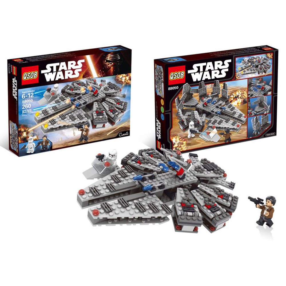 Конструктор QS08 88050 Stars Wars Сокол Тысячелетия 260 деталей/Аналог Lego