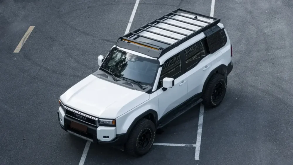 Платформа на крышу с боковой Molle панелью на Toyota Land Cruiser Prado 250 LC250 Крузак Прадо ящик Маркиза багажник