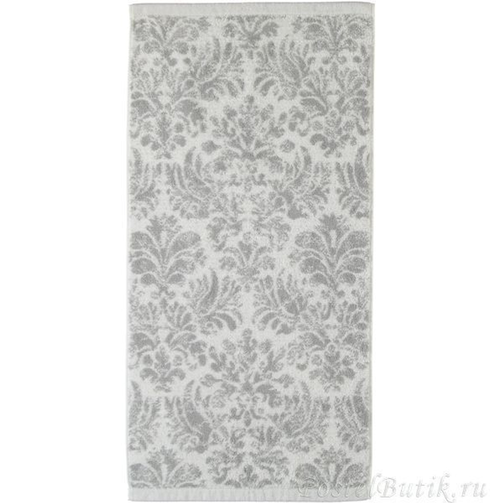 Полотенце 50x100 Cawo Contour Handtuch 8082 Jacquard серебро
