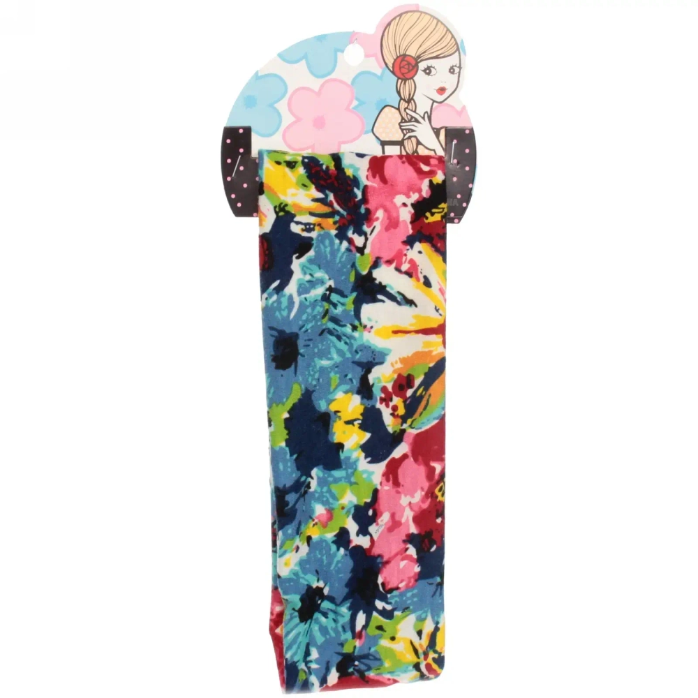 Повязка на голову «Britney Room», принт цветы, микс 6 цветов, 20*7см