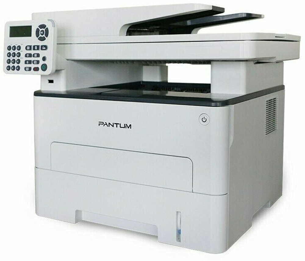 МФУ лазерное Pantum M7200FD, лазерное ЧБ, A4, C P S, факс, дуплекс, автоподача, 33 стр мин, 1200 x 1200 dpi, 256Мб RAM, лоток 250 стр, USB, серый корпус