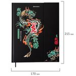 Дневник 1-11 класс 48 л., твердый, BRAUBERG, матовая ламинация, магнитный клапан, закладка-ляссе, с подсказом, "Дракон", 107245