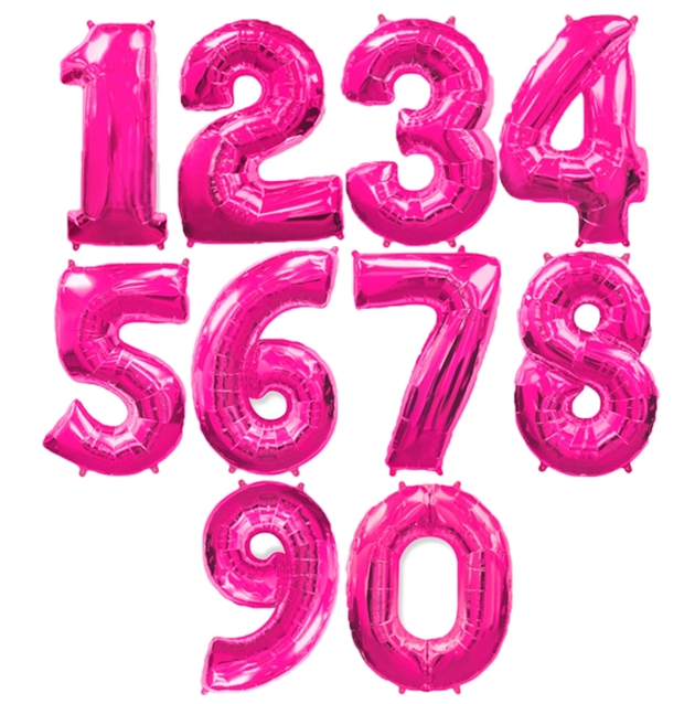 Цифры (102см) фуксия