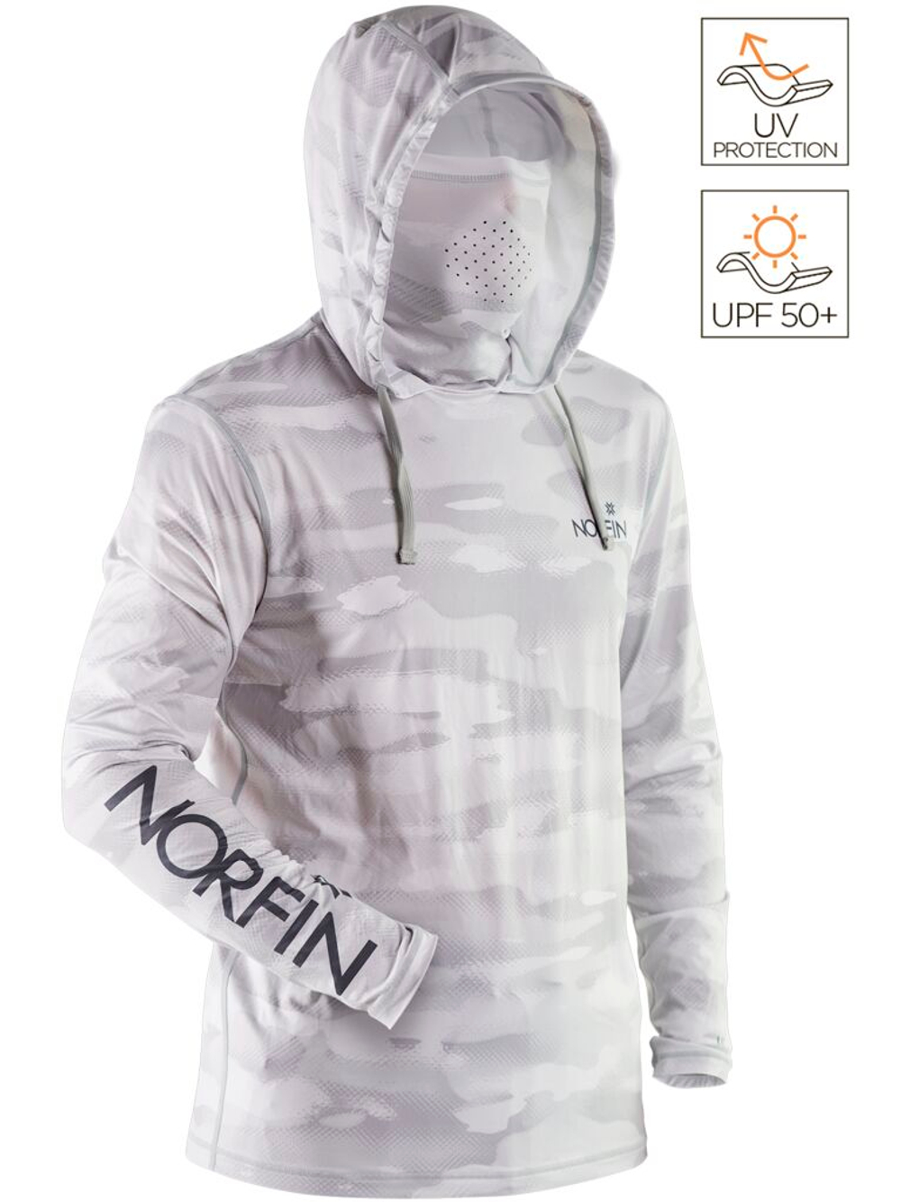Джемпер Norfin SUN PRO GUARD HOODIE GRAY р.S