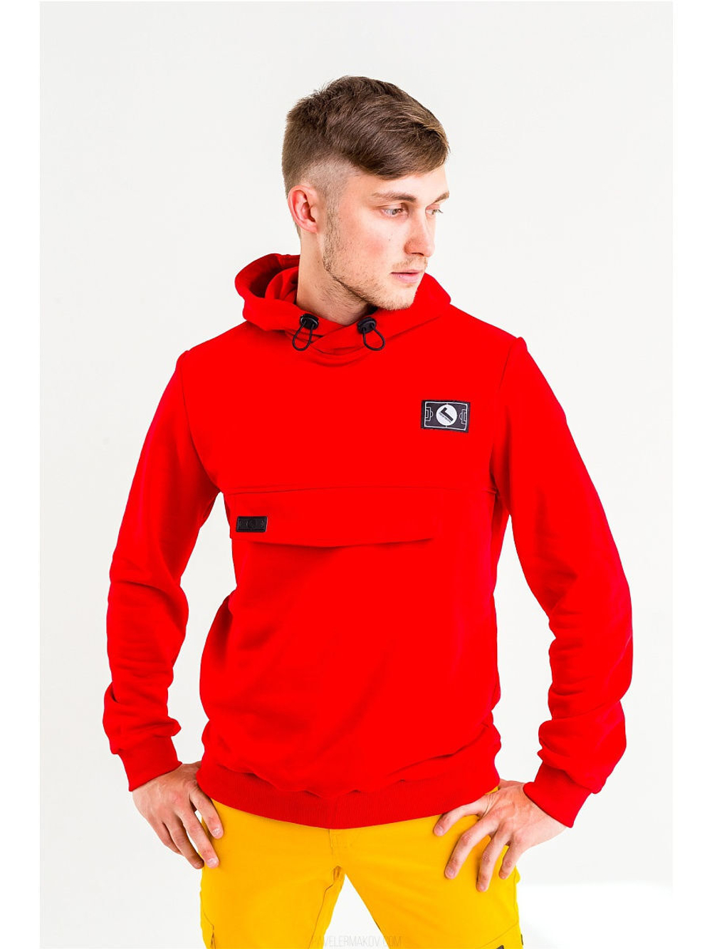 Худи мужское Город Горький красное