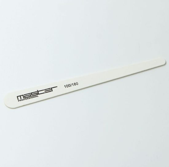 Пилка-файл MASTER Professional 100х180 конус белый