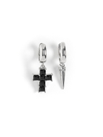 Серьги "Thorn and Cross" Black