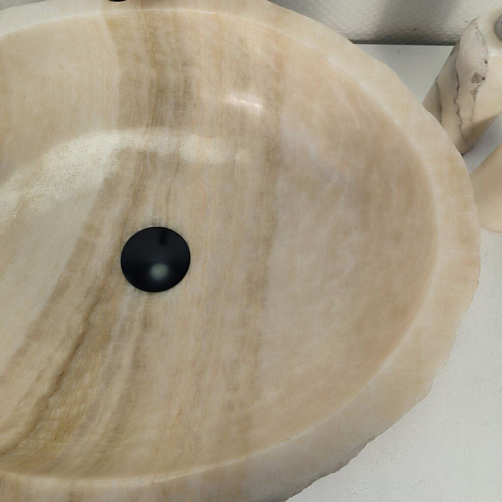 Каменная раковина из оникса Erozy White EO-04268 (52*43*15) 0213 из натурального камня