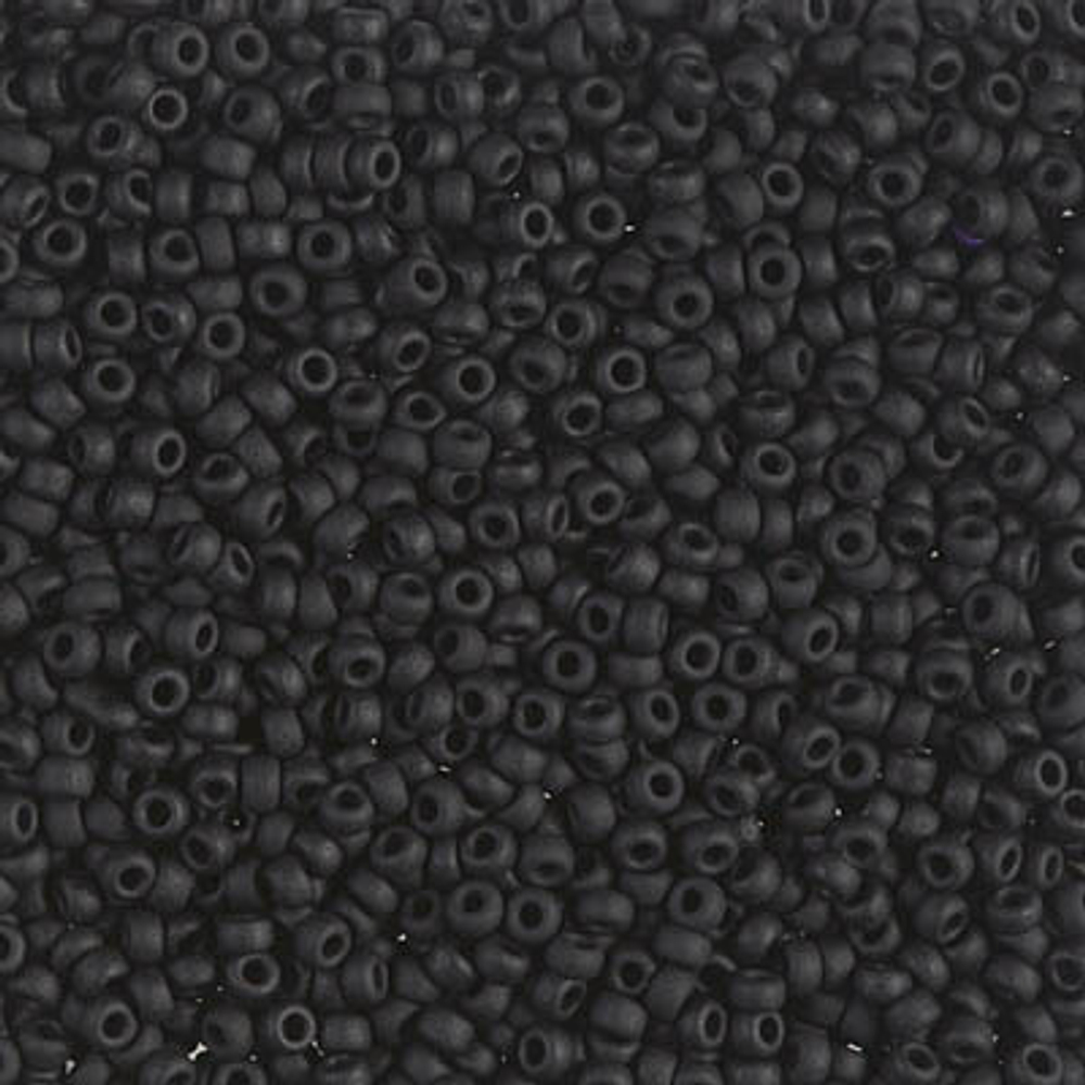 Miyuki Seed Beads 11/0 Matted Black SB0401F