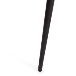 Стул барный CHILLY (mod.7095б) ткань/металл, 53х44х104 см, высота до сиденья 76 см, коралловый barkhat 15 /черный (Комплект из 2 шт.)