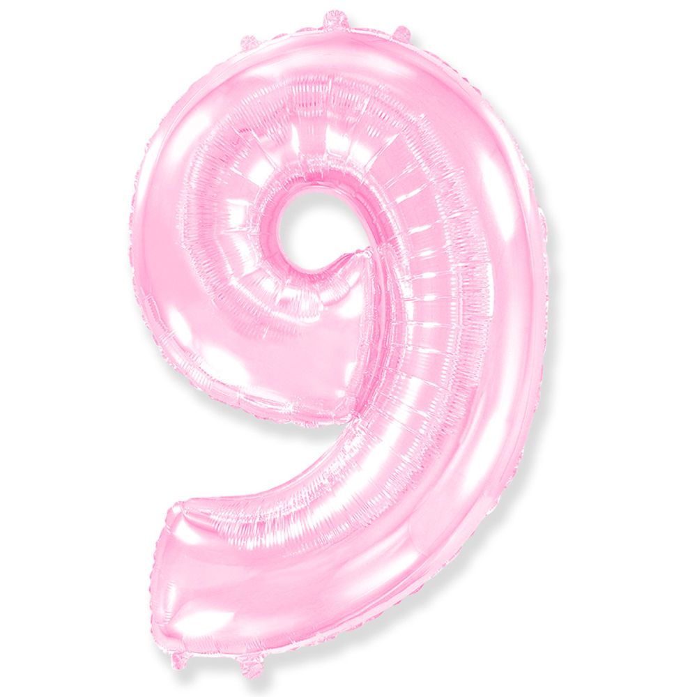 Цифра "9" розовый