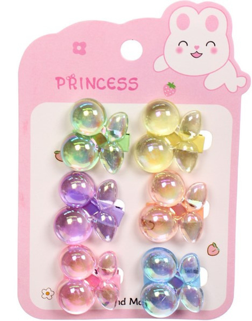 Заколка зажим 6 шт. Бамби Бум Леденцы (658-324)