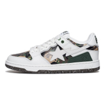 A Bathing Ape Bathing Ape Leather Panelled Sneakers