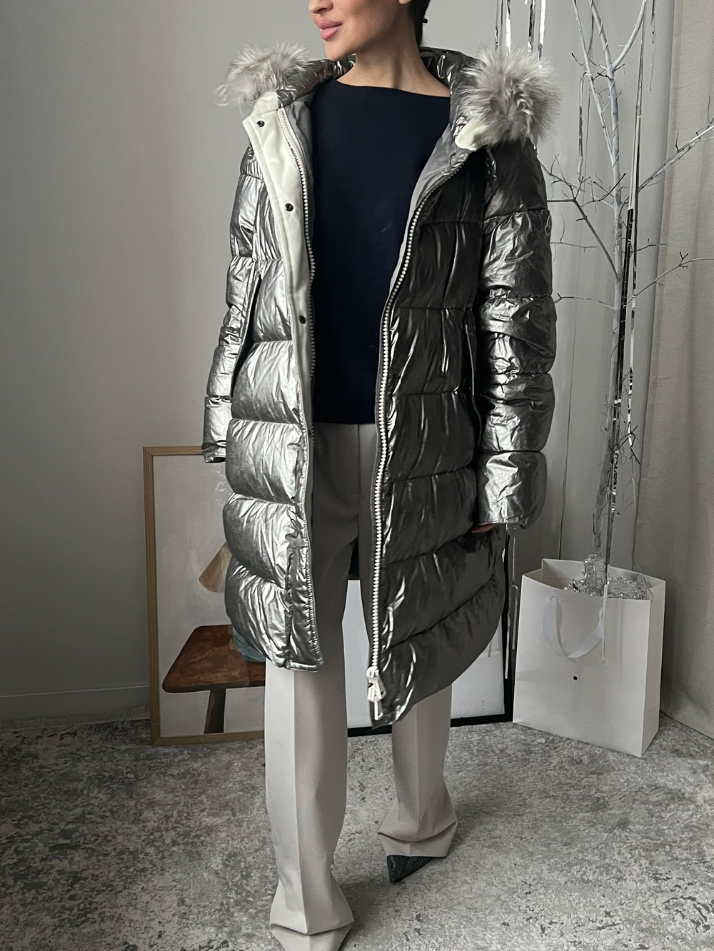 Новая пуховая куртка Moncler, L, оригинал