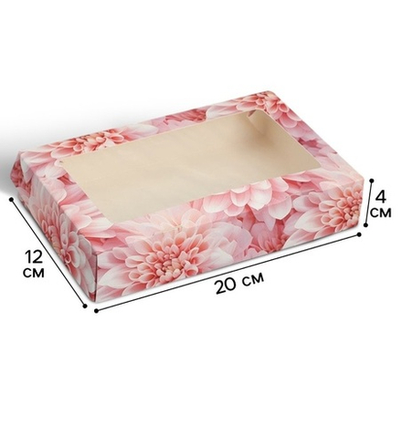 Коробка для пряников с ламинацией «Beauty», 20×12×4 см