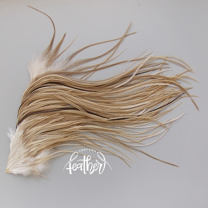 Половинка седла петуха Whiting, цвет Light Tan Dun (##16-14)