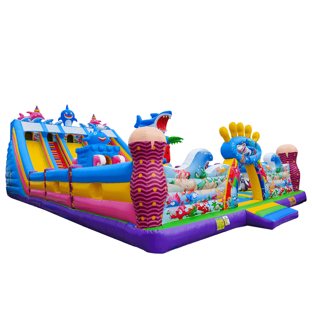 Коммерческий надувной батут «На морском дне 2», 20*10*8,5 м.