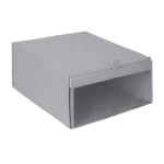 Коробка для обуви Spaceo 28x15x35 см полипропилен цвет гранит