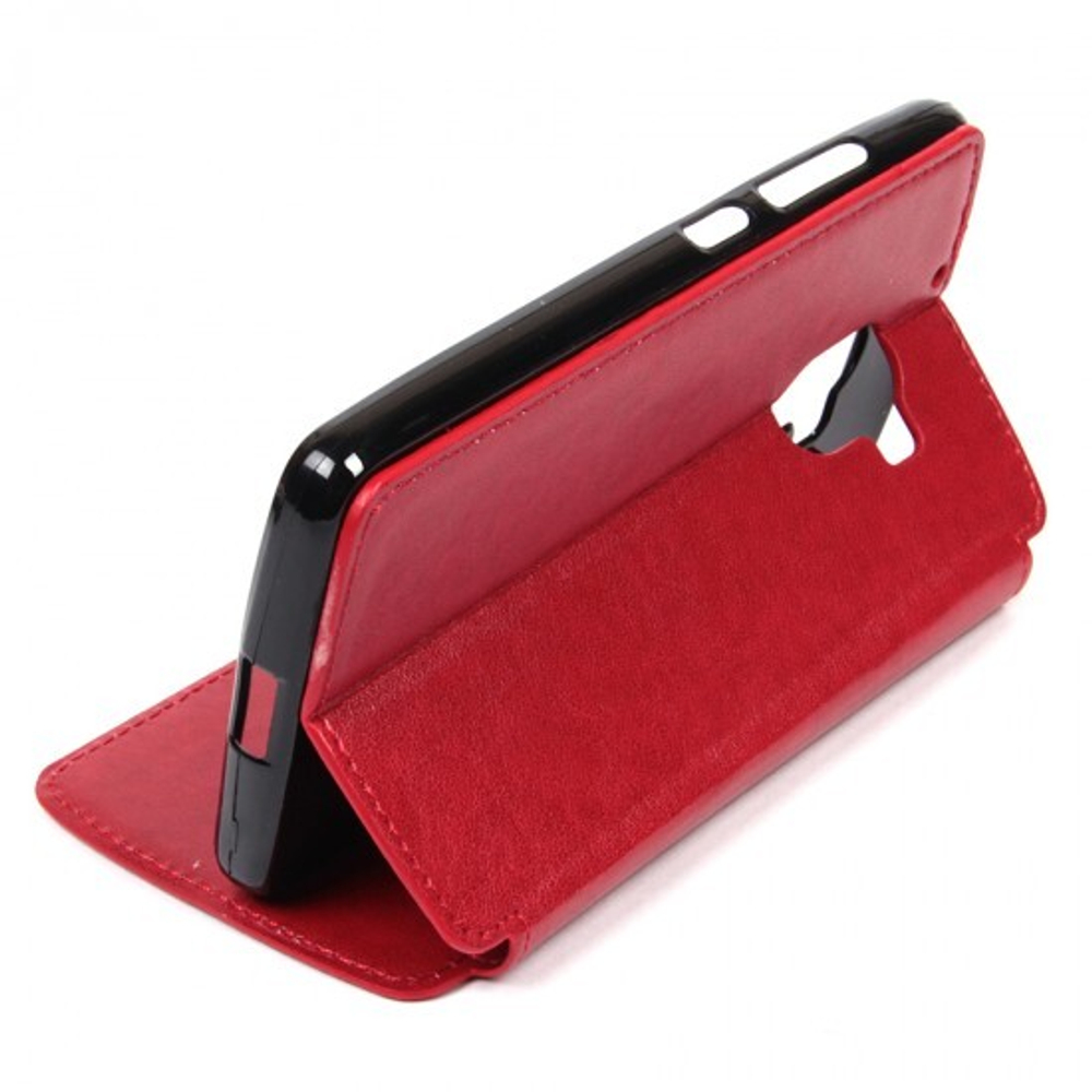 Чехол-книжка с магнитом для Lenovo A7010, 007174-2 Красный