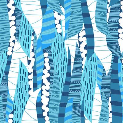 голубой полосатый узор