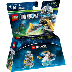 LEGO Dimensions: Fun Pack: Зейн - Титановый ниндзя 71217 — Zane — Лего Измерения