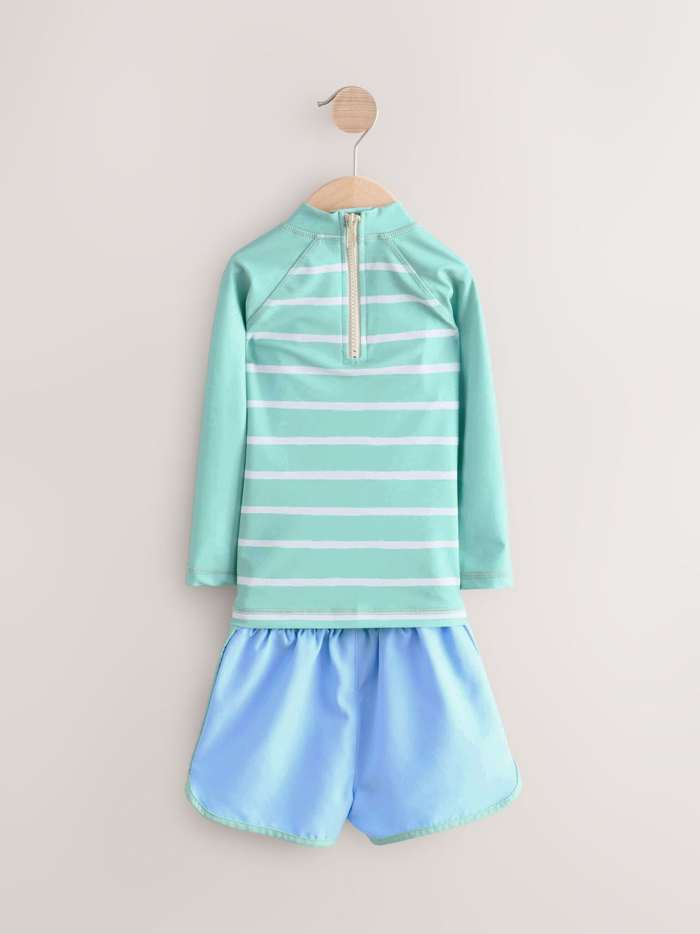 Костюм плавательный раздельный для мальчика Next E22-299, Голубой, Мятный