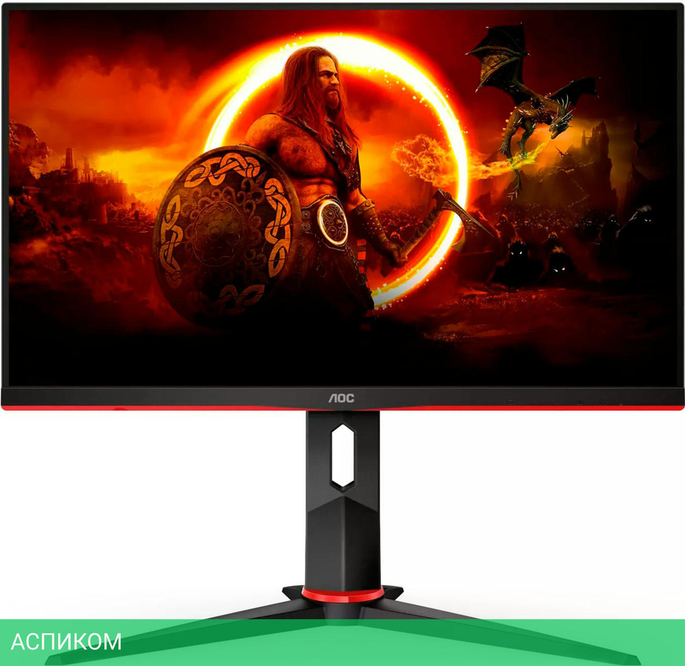 Монитор AOC Q24G2A/BK черный/красный